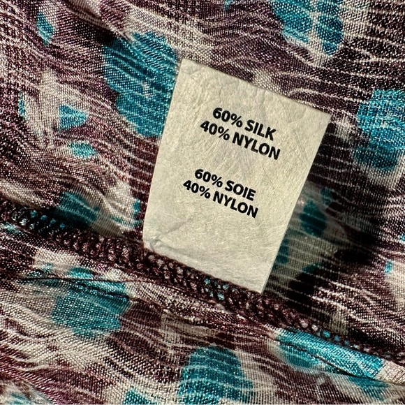 NWT Ramy Brook NY ‘Sidney’ Tie Neck Silk-Blend Top in “Roco” Floral Size Small - Picture 10 of 16